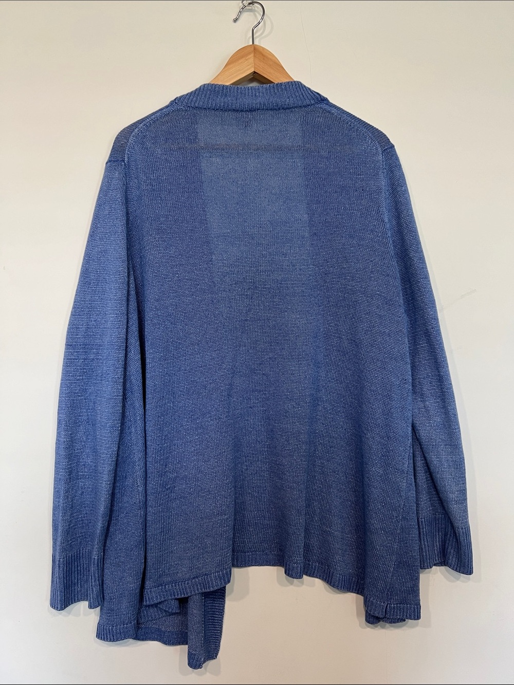 Talbots Linen Open Cardigan in Blue Size 3X - Picture 6 of 6